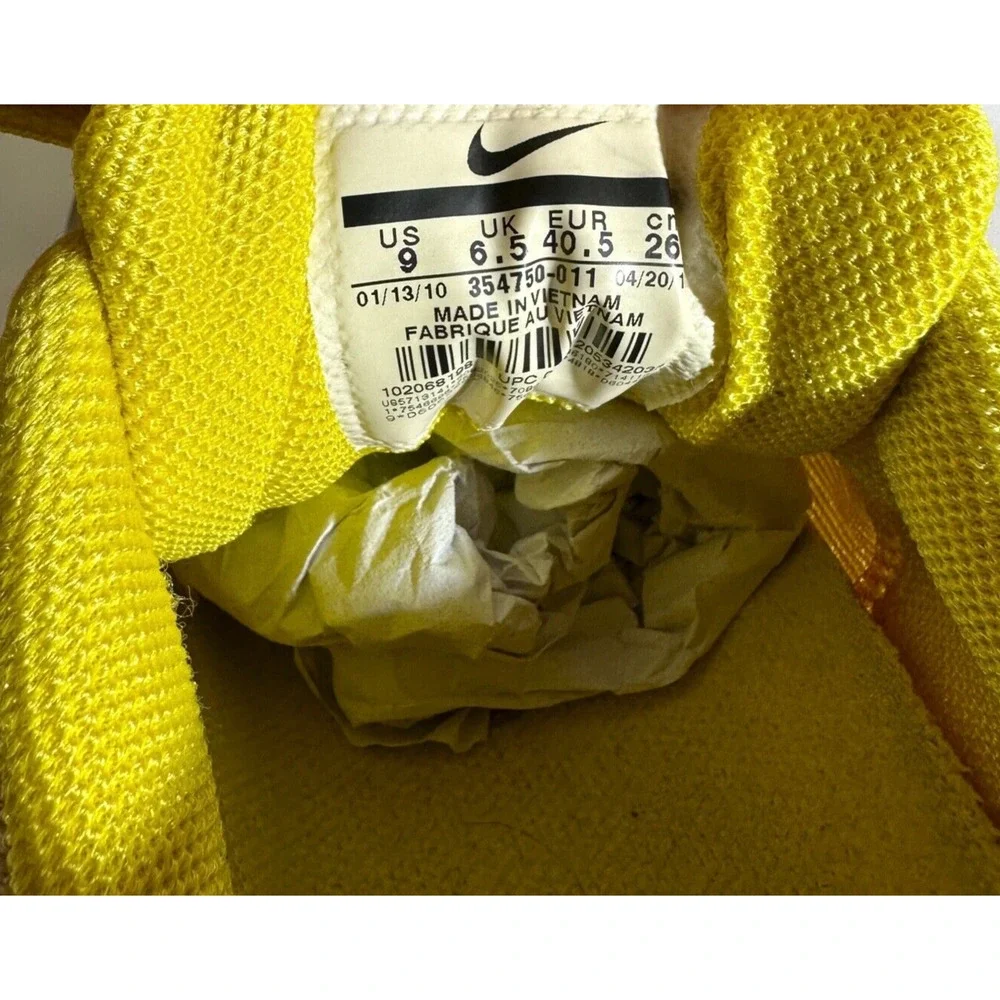 Nike Air Max + Sun Yellow Running Training Gym Shoes 354750-011 Women's Size 9